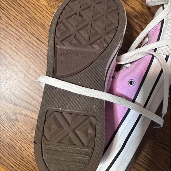 Converse Lavender High-Top Platform Sneakers - Picture 3 of 4